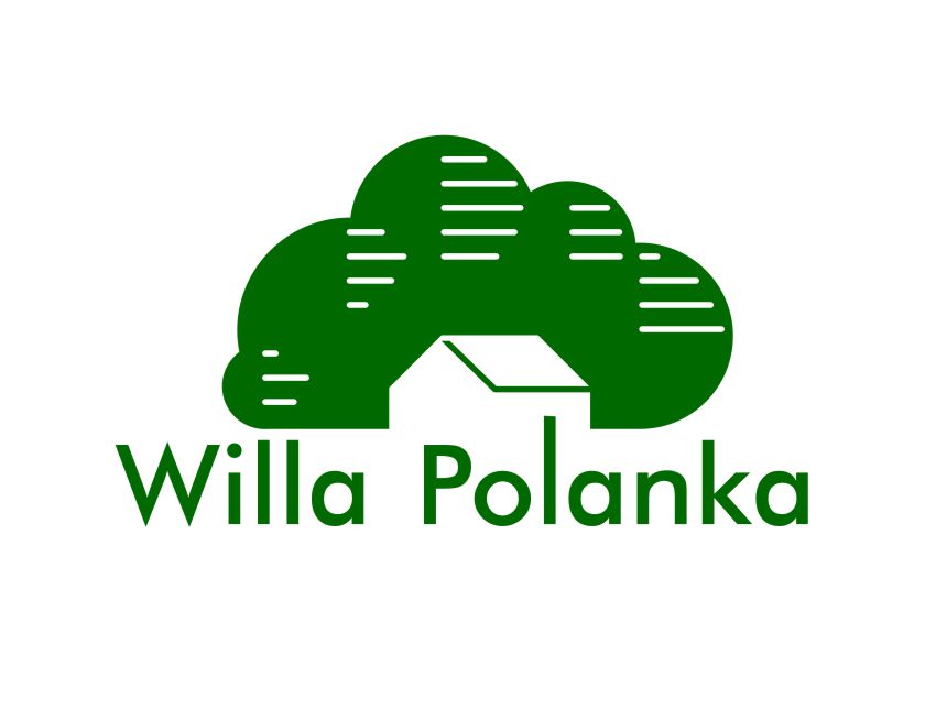 rysunek domku wśród drzew - logo