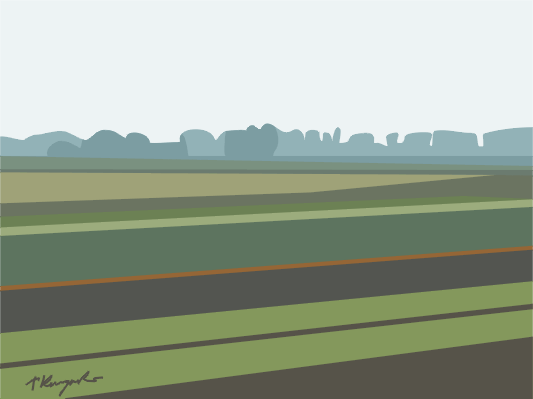 ilustracja pejza� w wektorach